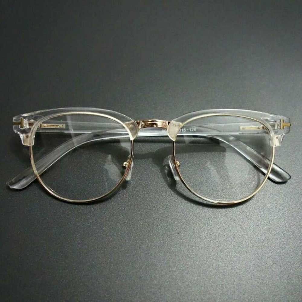 Vintage Retro Clear Frame Eyeglasses - Picture 3 of 5